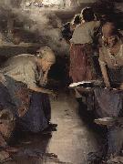 Ilja Jefimowitsch Repin The Washer Women Spain oil painting artist